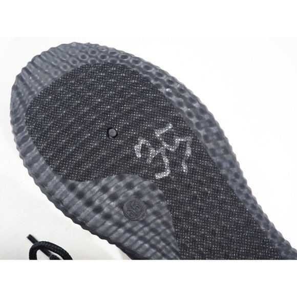 Pony PP2 Spike Knit Black & Gold Lace-Up Athletic Sneakers, Size 6.5 (US) - Picture 9 of 12